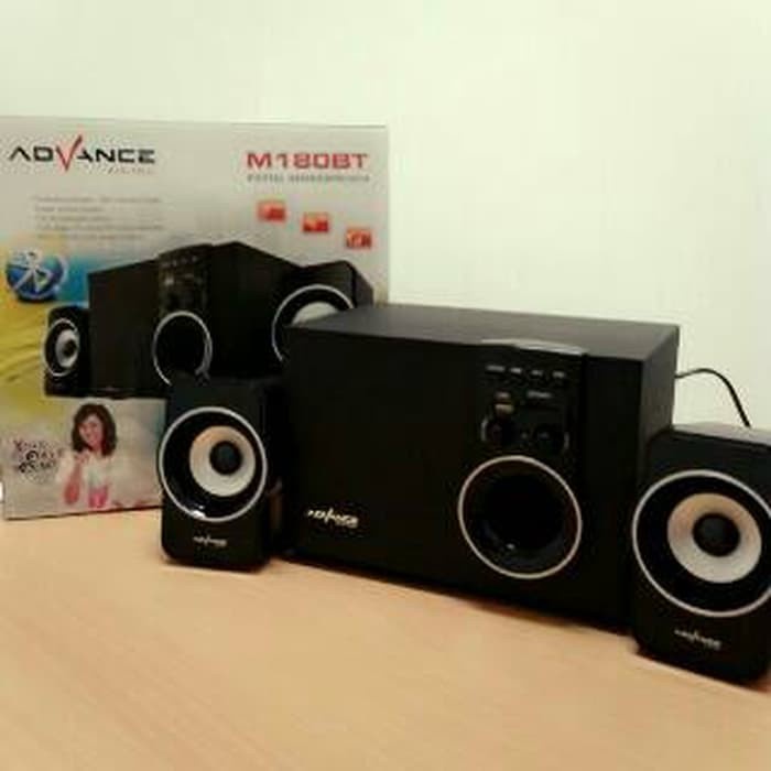 Speaker Advance M180BT Bluetoot - Multimedia Speaker with Subwoofer System With FM Radio | Garansi Resmi Advance