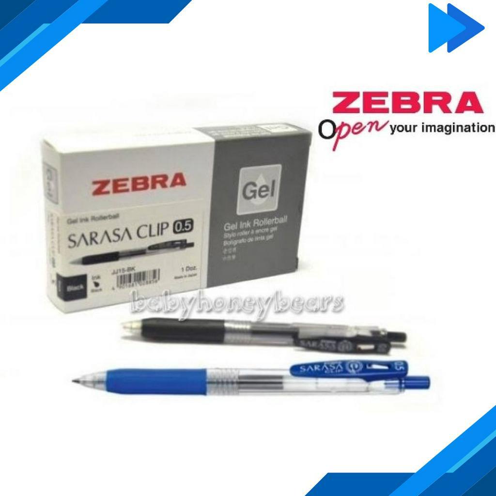 

HEMAT Pulpen Gel Ink Rollerball Sarasa Clip 5mm Zebra Tinta HitamBiru