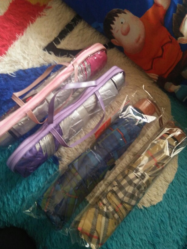 Payung Lipat 3 Sky Lapisan Silver Promosi - A3-16