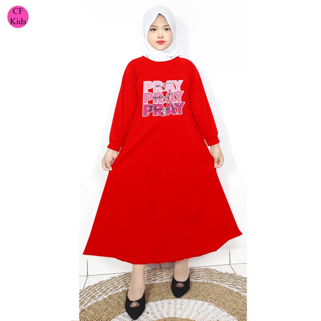 Gamis Anak Perempuan DTF Pray and Bless CF Kids