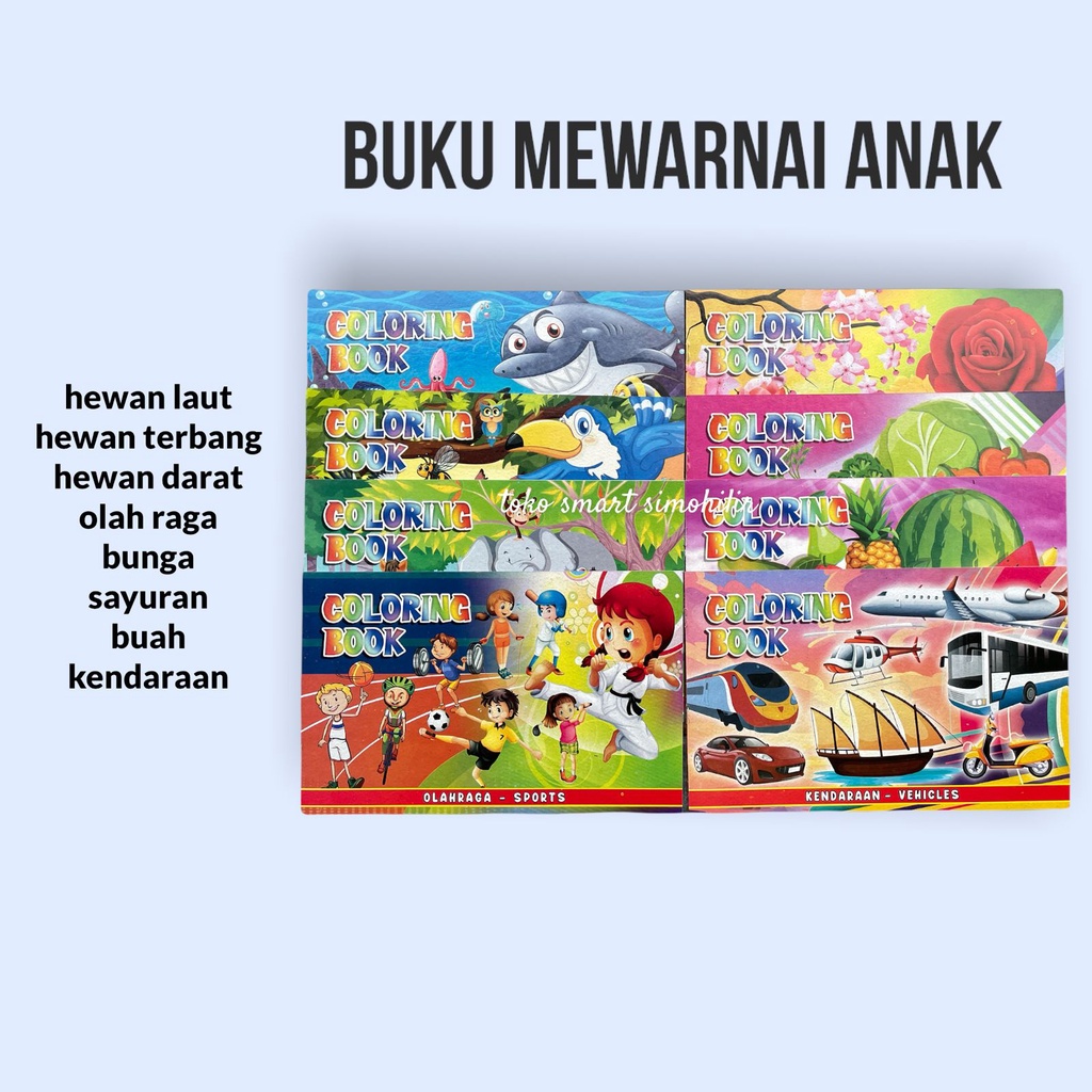 BUKU MEWARNAI ANAK EDUKASI