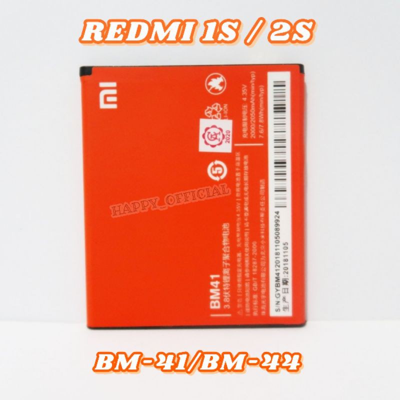 BATERAI BATRE ORIGINAL REDMI 1S/ 2S ( BM-41)