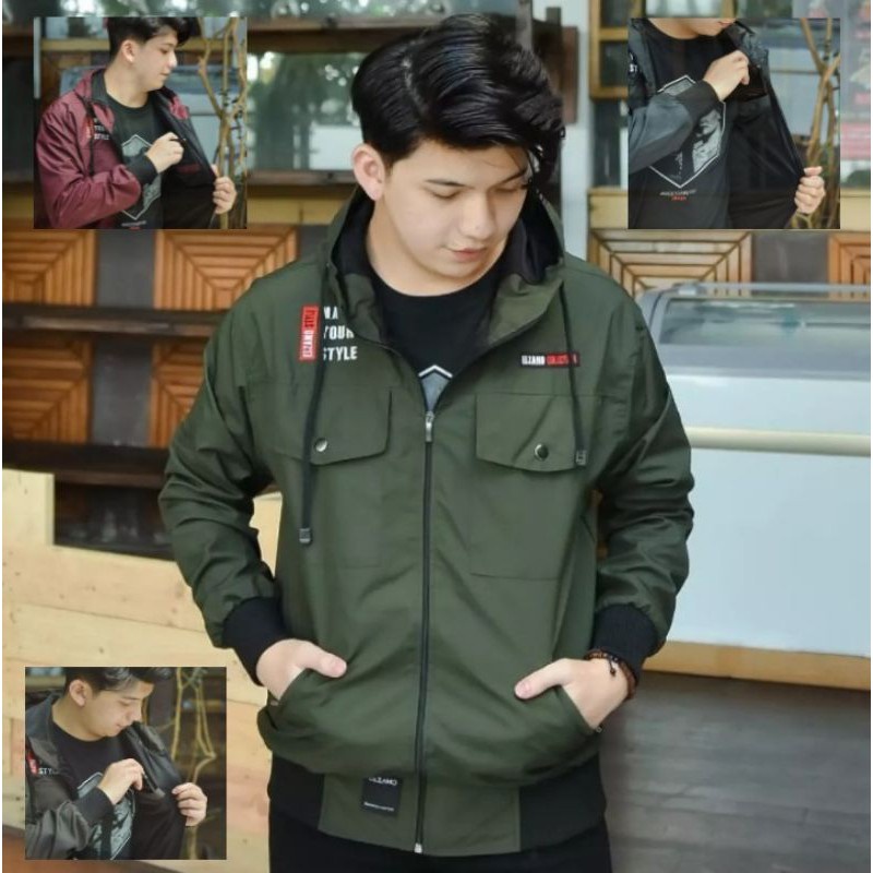 Jaket Parasut Elzano Semi Parka Pria Wanita