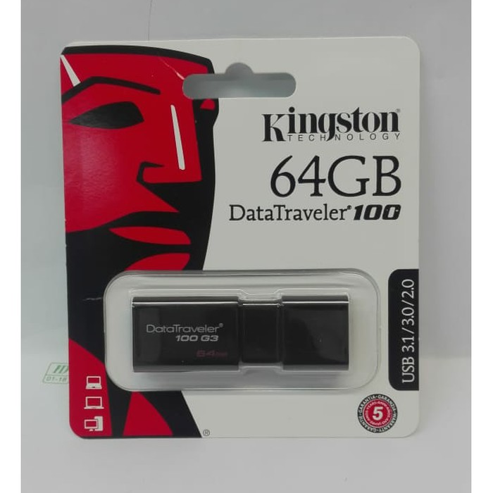 Flashdisk Kingston 64GB DT100G3 64GB Resmi