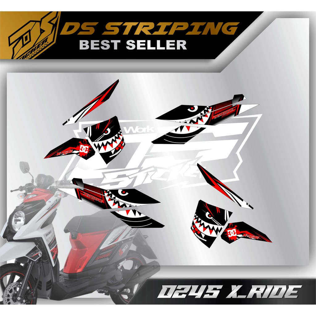 0245 Stiker Striping Variasi Lis Xride Xride Hiu
