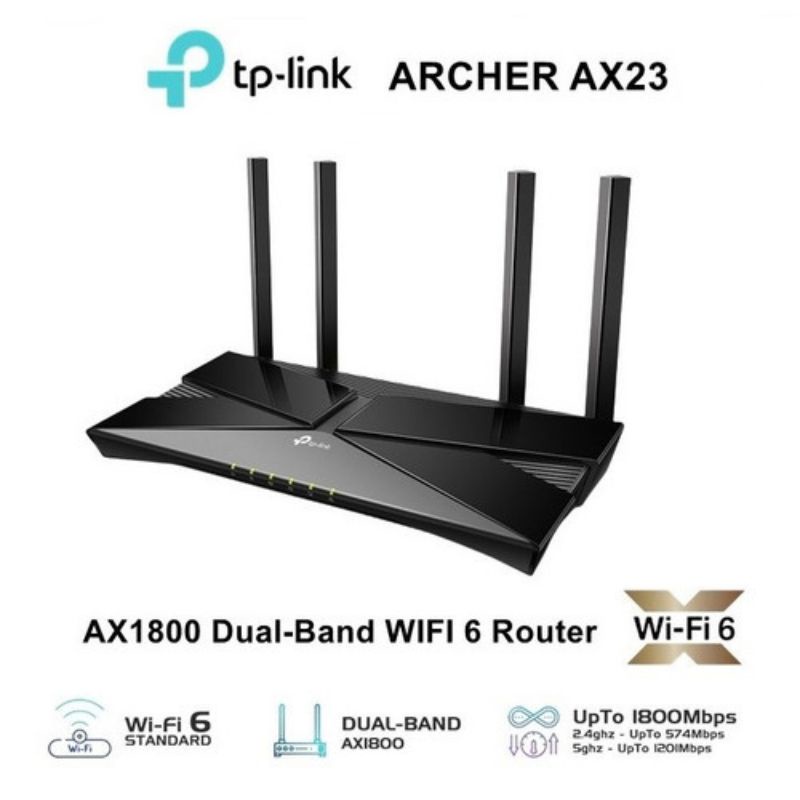 TP-LINK Archer AX23 AX1800 Dual-Band Wi-Fi 6 Wireless Router Tplink AX 23