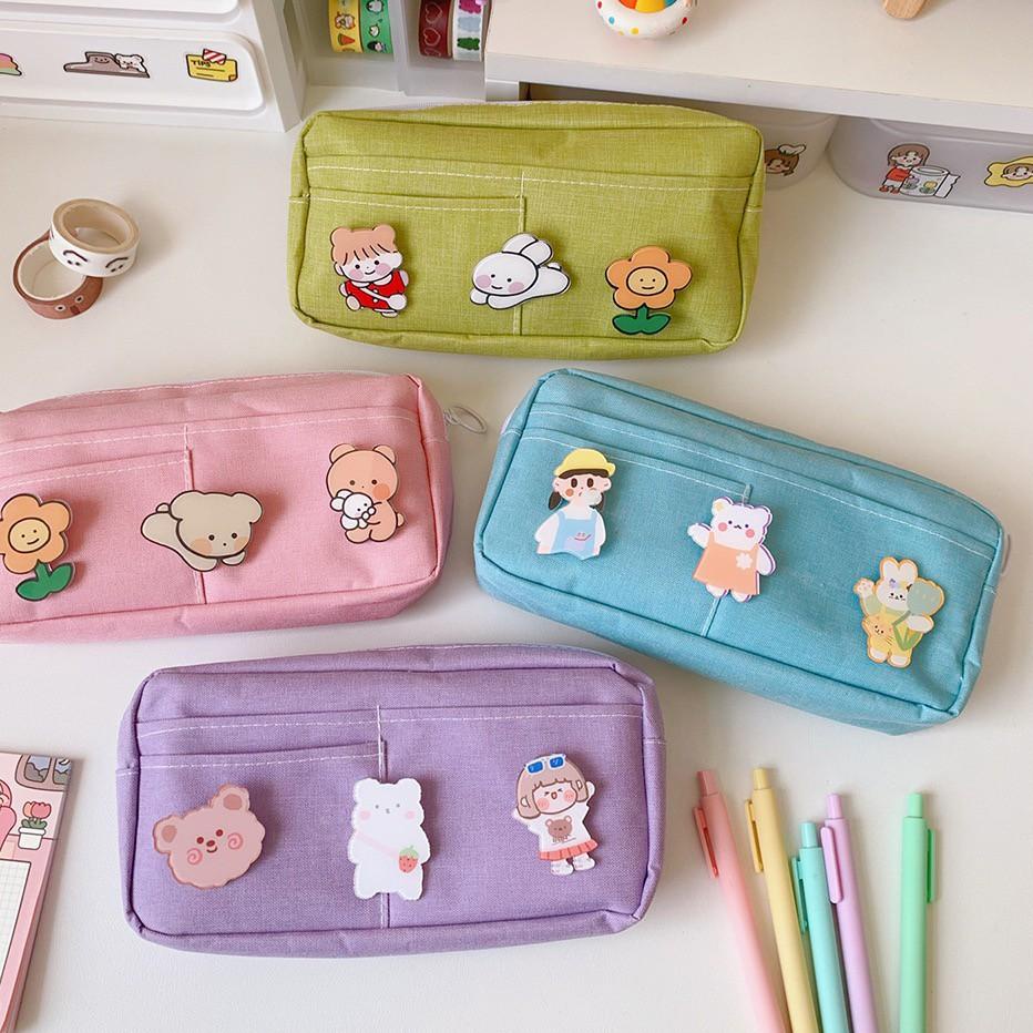 

Promo Special TEMPAT PENSIL - CUTE FRIENDS LARGE CAPACITY CANVAS PENCIL CASE t88¥