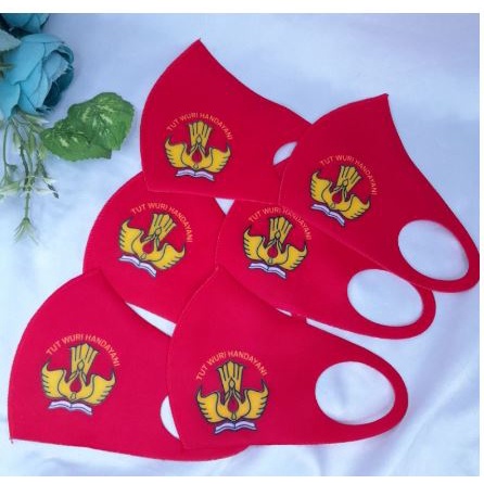 PROMO MASKER SCUBA ANAK SD MERAH | MASKER SCUBA LOGO SD TERBARU | MASKER ANAK SCUBA