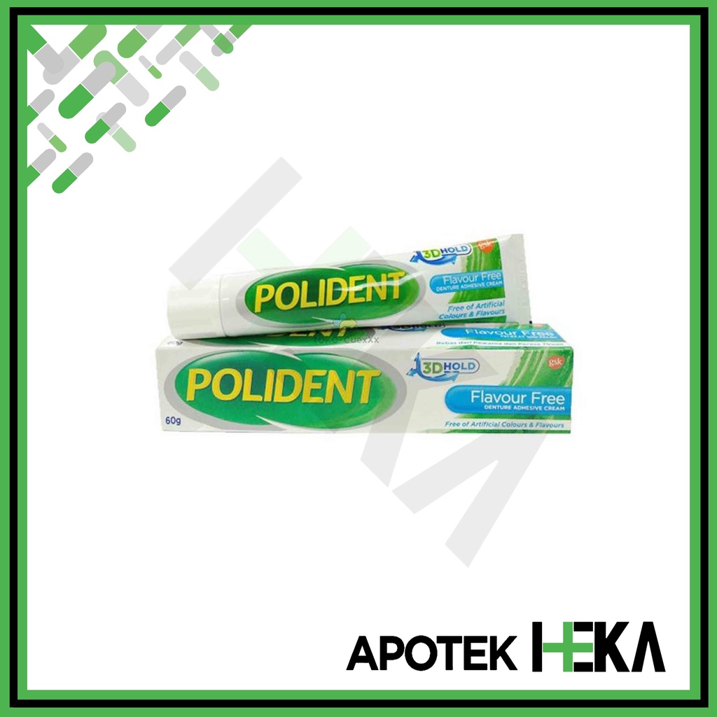 Polident Flavour Free - Lem Perekat Gigi Palsu Tanpa Rasa (SEMARANG)