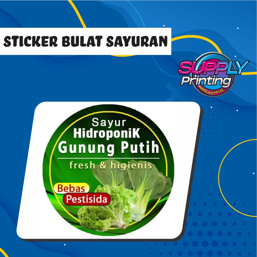 

Sticker Label Sayuran Bulat Bahan Cromo