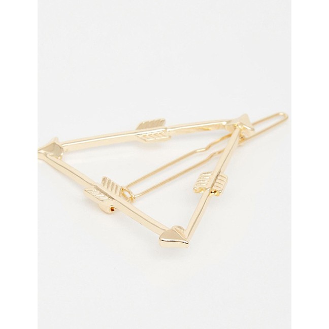 LRC Jepit Rambut Fashion Geometric Triangle Hairpin F4265X