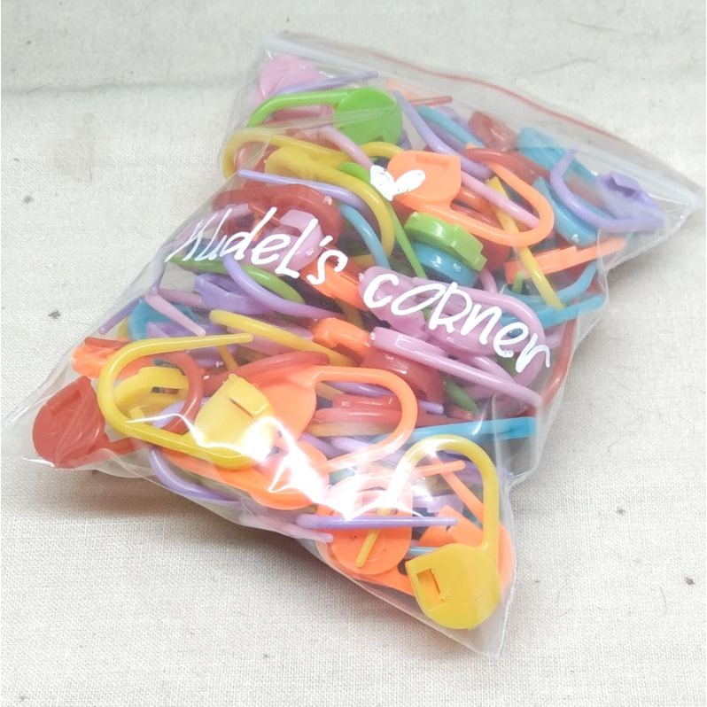 72pcs/ 6 lusin Stitch marker/ penanda rajut/ penanda jahitan/ kait masker plastik