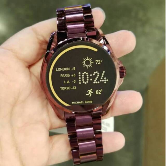 mk purple smartwatch