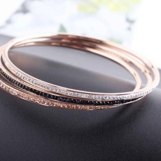C6Y Gelang keroncong titanium full permata zircon LZ C6Y Gelang keroncong titanium full permata zircon LZ