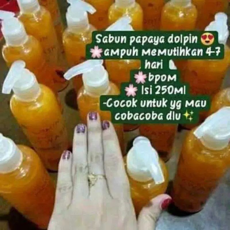 DHOLPIN BODY WASH PEPAYA 250ML  SABUN MANDI PEMUTIH DHOLPIN PEPAYA