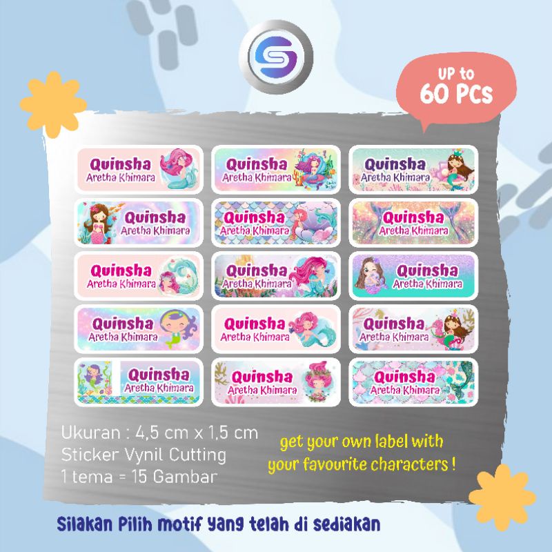 

stiker label nama lucu murah