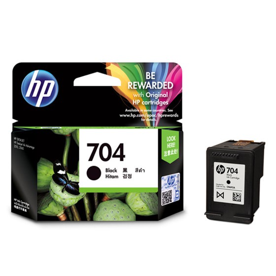 PAKET TINTA HP 704 BLACK &amp; COLOUR ORIGINAL