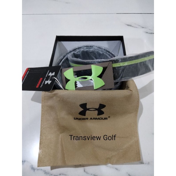 Under Armour Golf Belt Black Green List