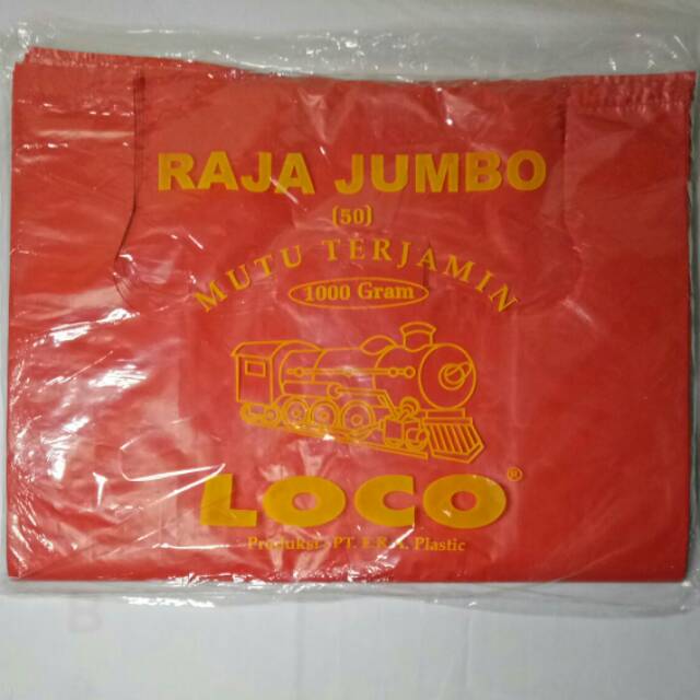 Jual Kantong Plastik Kresek Loco 50 Cm Merah Hdpe 1000 Gr Raja Jumbo Besar Tebal Bag Tempat 6914