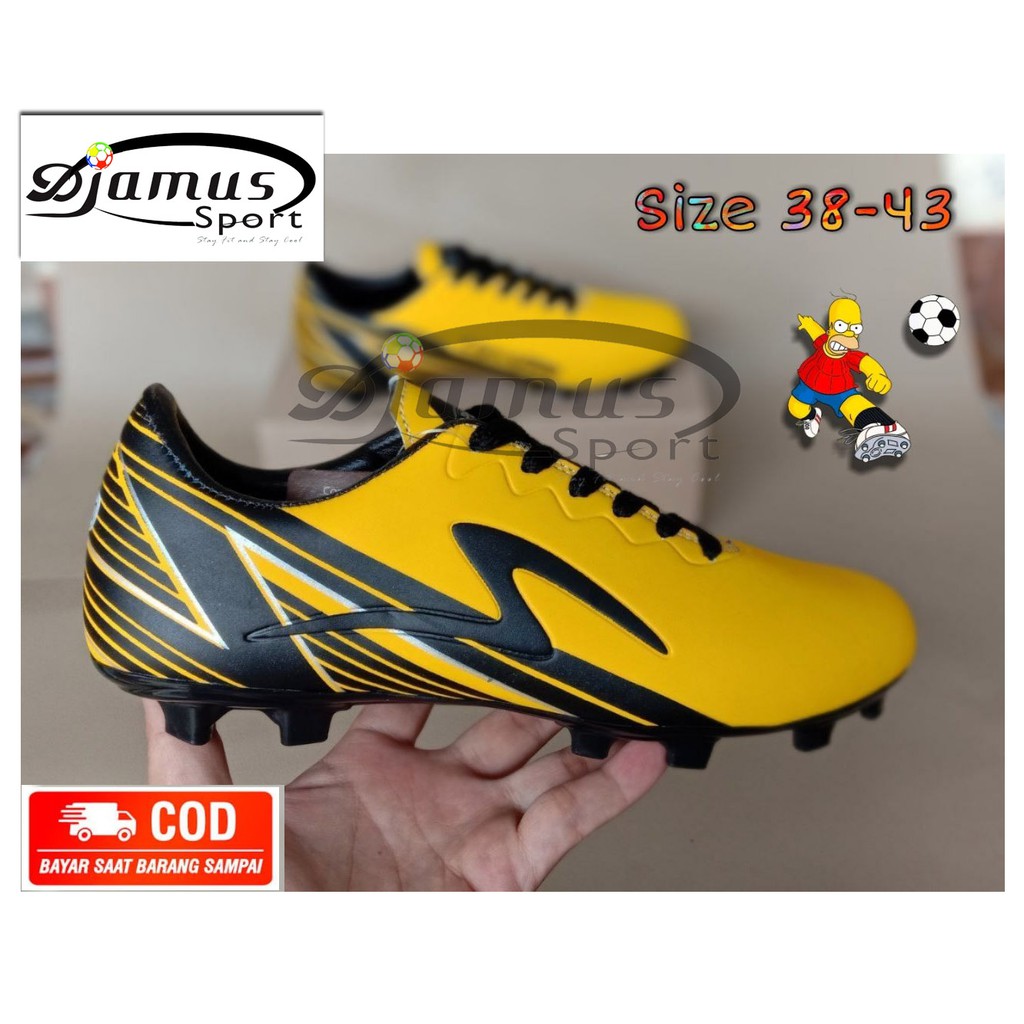 Sepatu Bola Specs Infinity Kuning | Sepatu Bola Specs Lokal Kuning Hitam