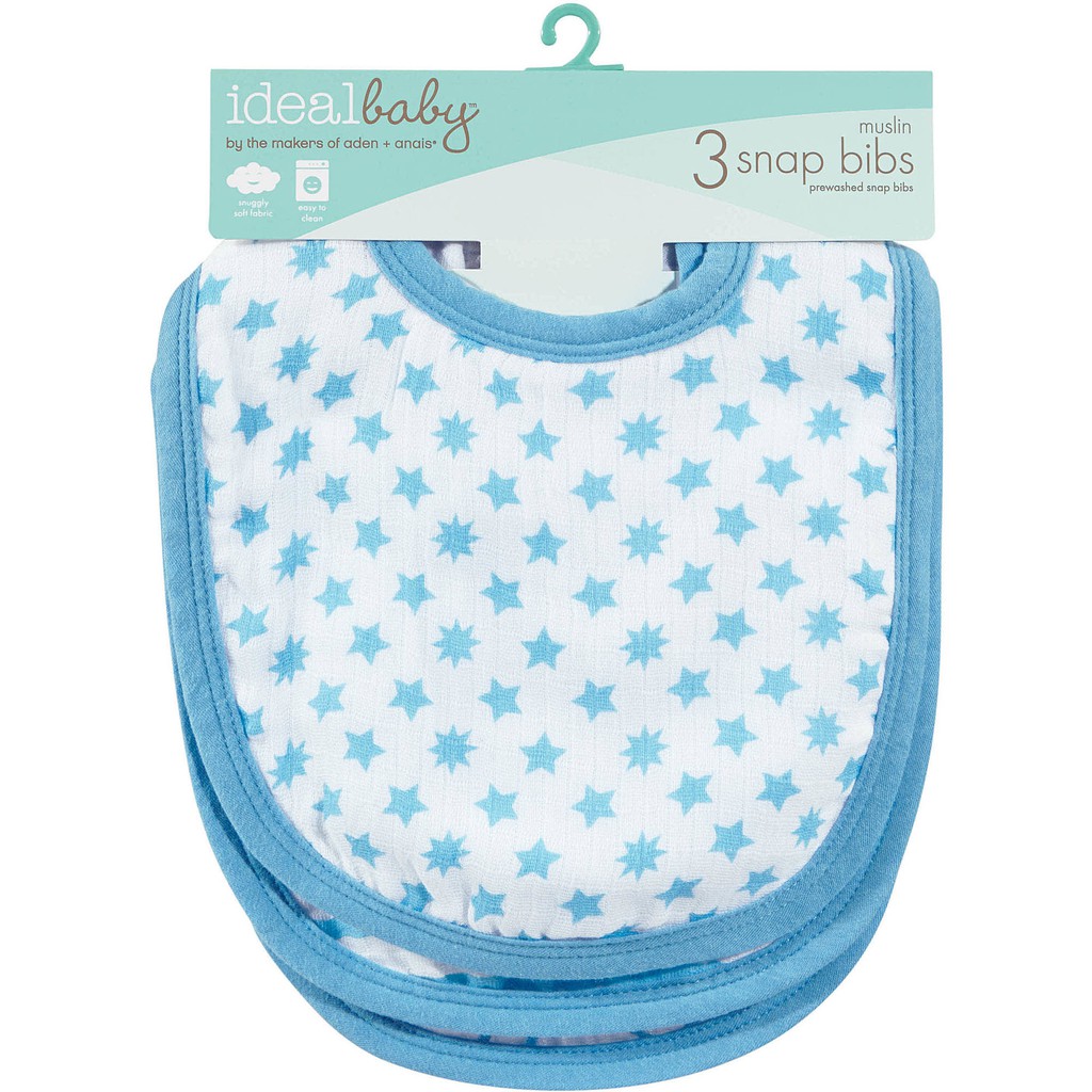 Celemek makan Ideal baby snap bib isi 3