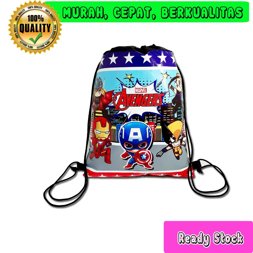 

Tas Ulang Tahun Serut Anak Avengers Ready Stock