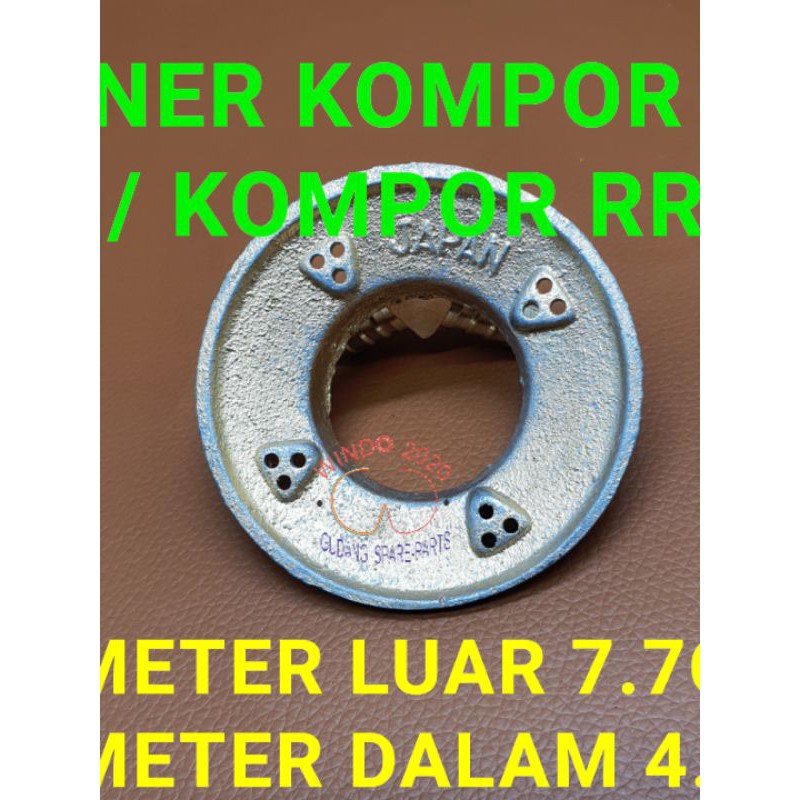 BURNER UMUM RRT  BURNER KOMPOR UMUM BURNER KOMPOR GAS ALLOY JAPAN ZINC  RING KOMPOR UMUM RRT JAPAN