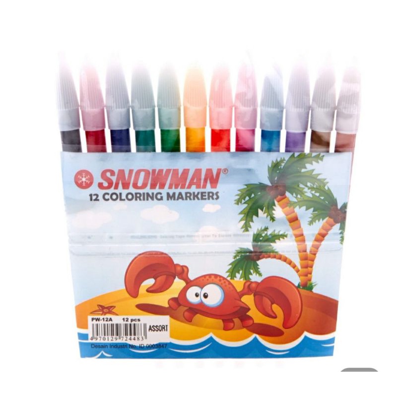 

SNOWMAN Spidol Warna 12 pcs