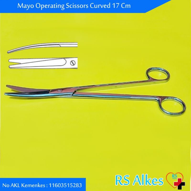 

tyvf Gunting Mayo Bengkok 23 Cm 17 Cm 14 Cm Mayo Scissors Curved Gunting IUD