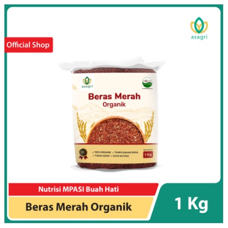 

TERMURAH Beras Merah Organik 1 Kg Untuk Diet MPASI Bayi Rendah Gula