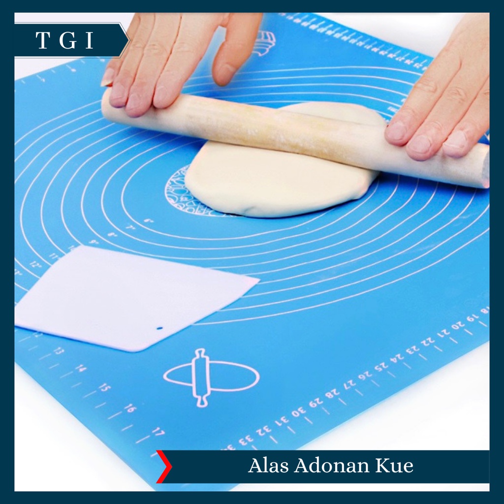 TGI - ALAS ADONAN KUE SILICONE BAKING PASTRY SILIKON MAT ANTI LENGKET BESAR KECIL BAGUS PREMIUM