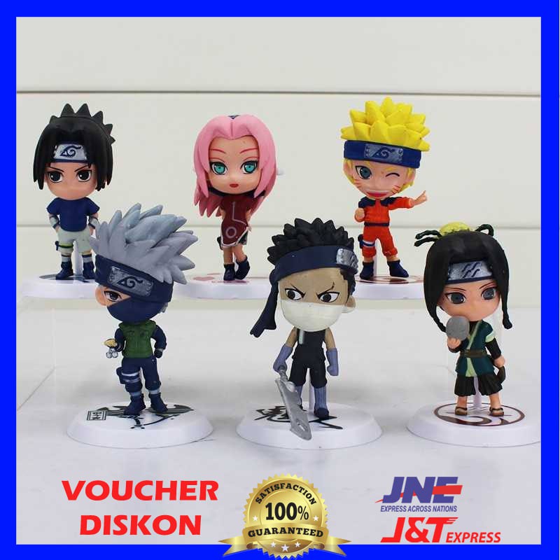 Action Figure Naruto 6 PCS - Mini Action Figure Naruto