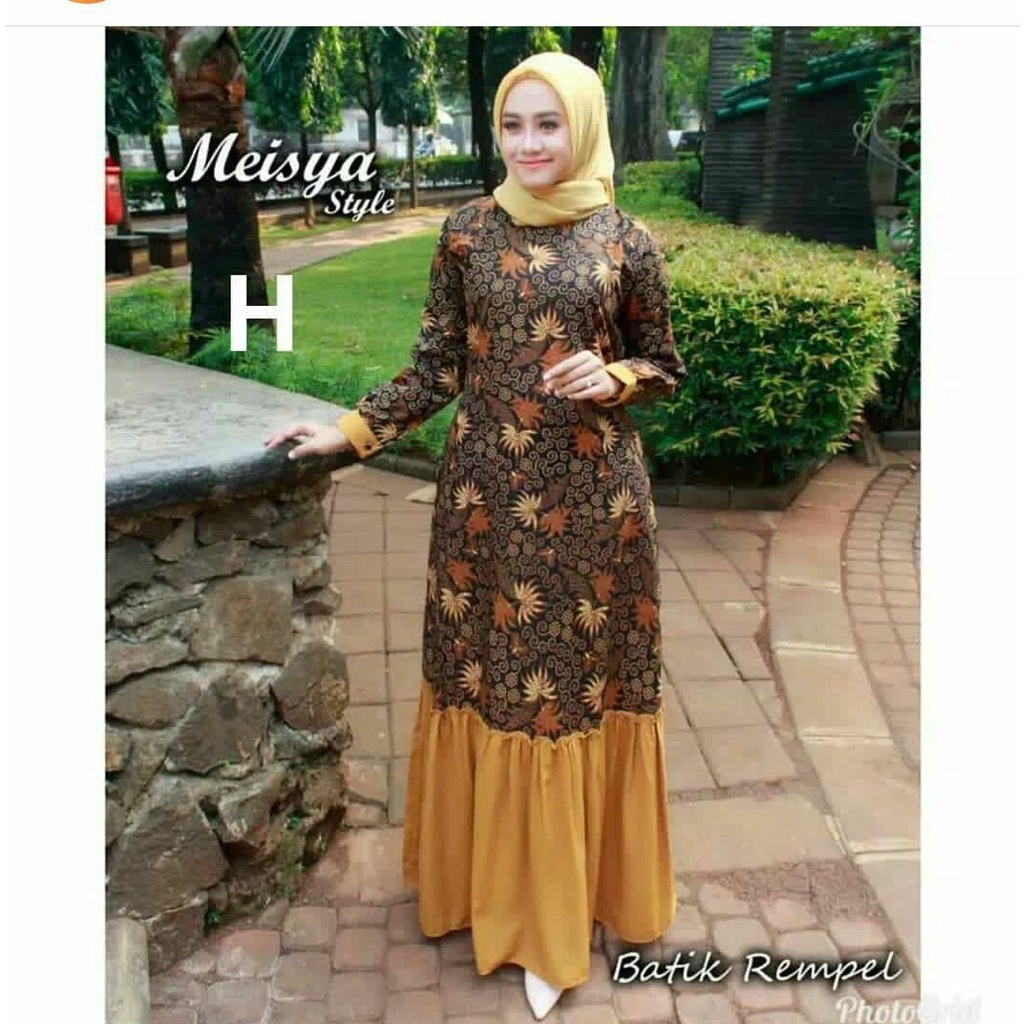 Gamis batik asli pekalongan murah kualitas terbaik matt katun halus