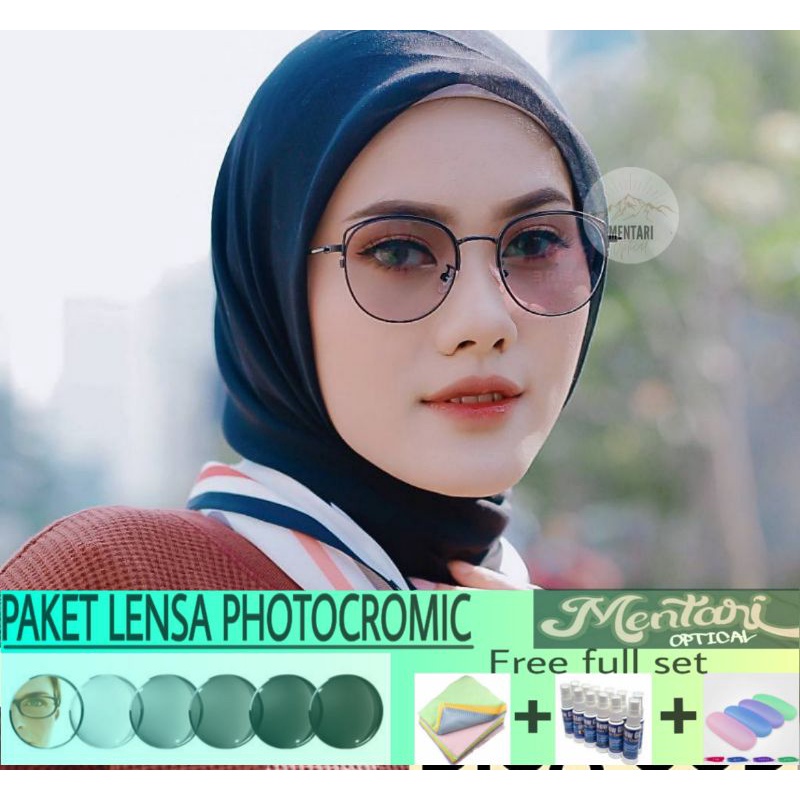 Kacamata photocromic Antiradiasi 1308 | kacamata + paket lensa