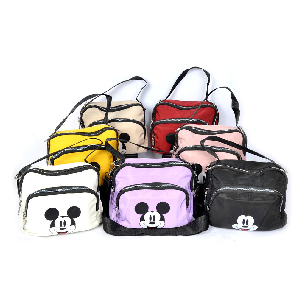 tas sling bag mickey anello - selempang wanita import #90