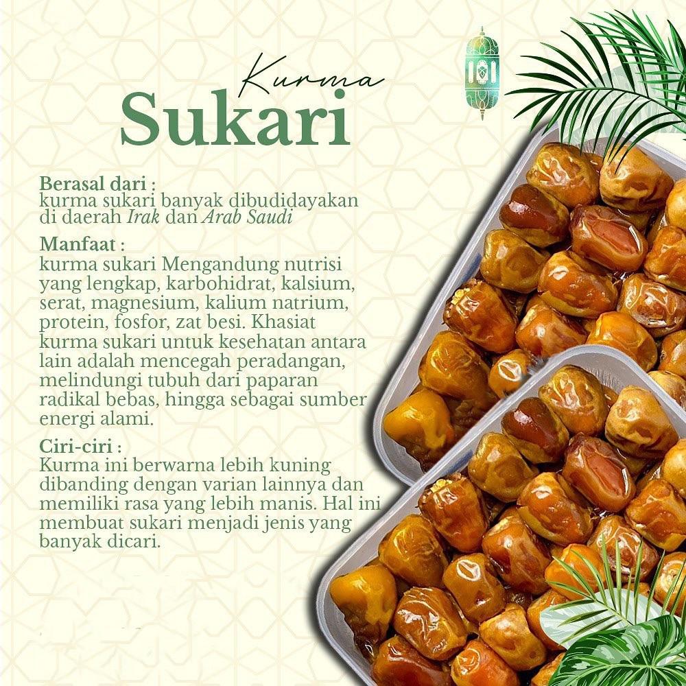 

Kurma SUKARI Basah PREMIUM / 100% Asli Original Sukkari / Oleh Oleh Haji dan Umroh