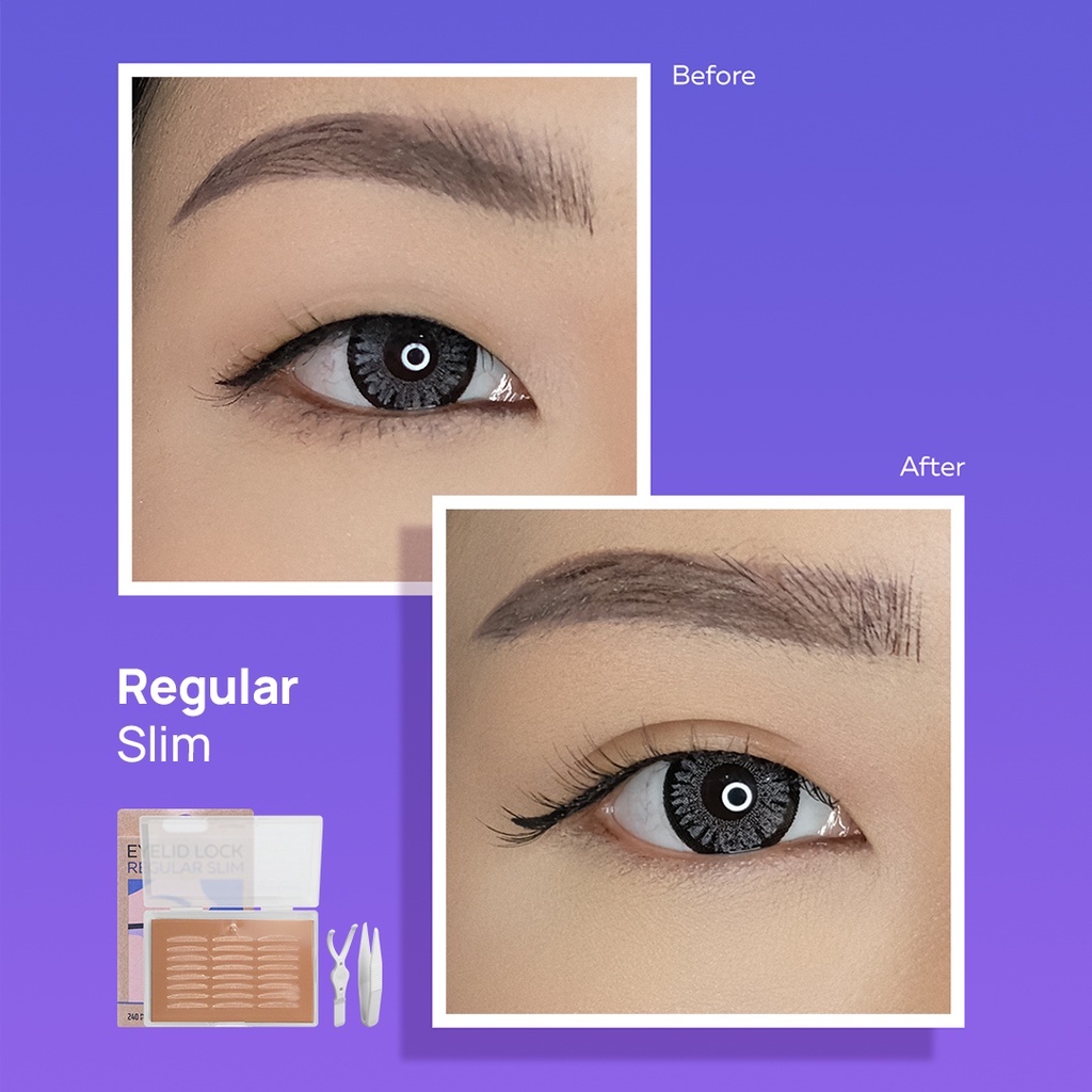 HARA Eyelid Lock Regular Slim | Expert Slim | Twilight |, Skot Mata 3M Eyelid Tape Transparan Berpori 5.0