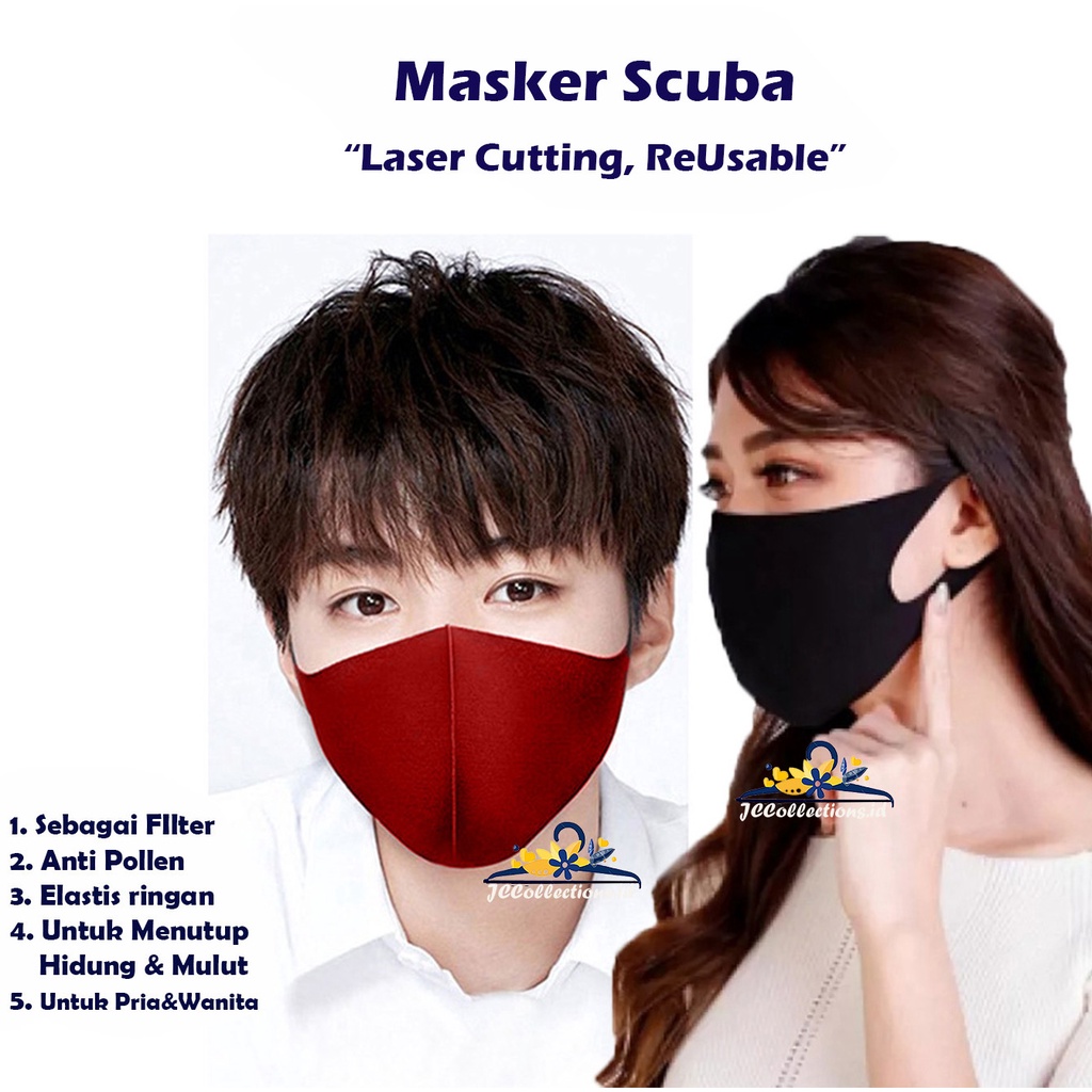 Masker Scuba Per Satuan / Masker Non Medis - JCCollections