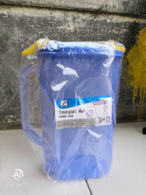 Teko plastik model oval ukuran 2,1 liter