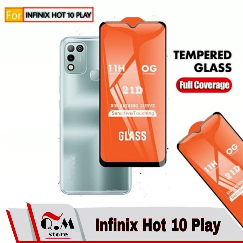 Tempered Glass Layar 9D Infinix Zero 5G / Hot 11S NFC/HOT 11S/HOT 11 /10S /10/10 Play /SMART 6 Anti Gores Pelindung