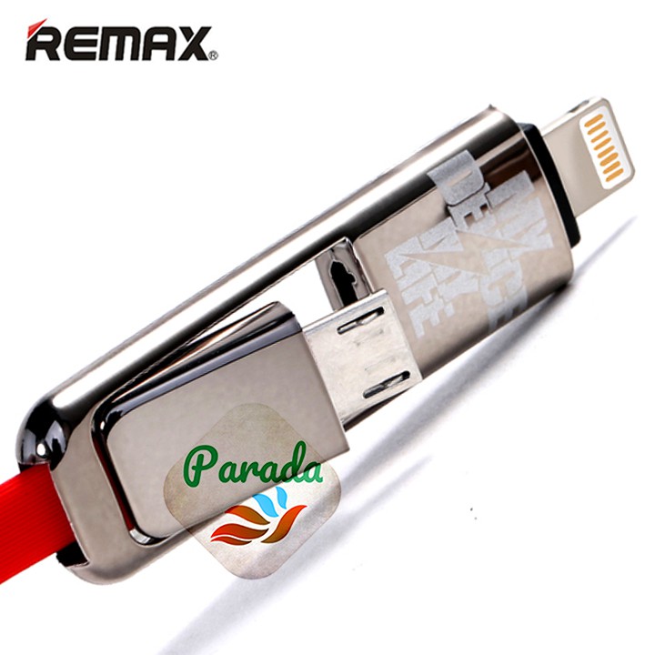 Kabel Data Remax Transformer Cable, IPhone / Micro USB ke USB, Ori
