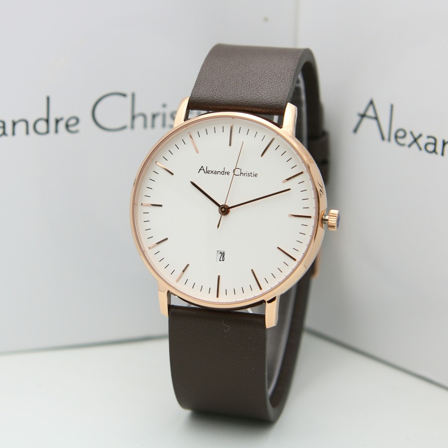 JAM TANGAN PRIA ALEXANDRE CHRISTIE AC 8420 / AC8420 LEATHER ORIGINAL