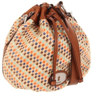 fossil drawstring maddox satchel bag original tas ori authentic preloved