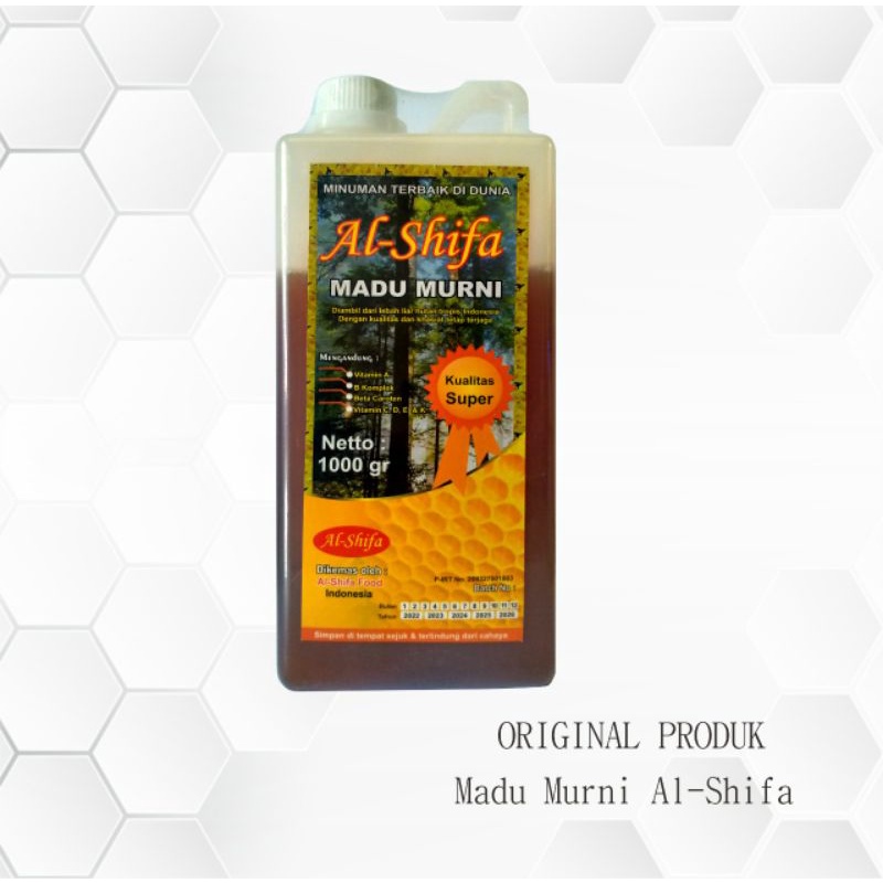 

Madu Murni Al Shifa Lokal 1kg/ L Madu Muri Asli Pilihan Kualitas Terbaik 100% Produk Original