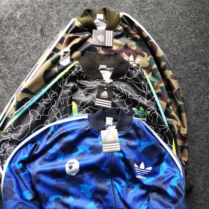 JAKET TRACKTOP ADIDAS MIRROR FULL PRINTING MOTIF BAPE/JAKET ADIDAS TRAKTOP/JAKET OLAH RAGA/COD