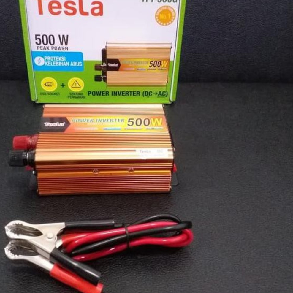 INVERTER DC KE AC AKI MOBIL MOTOR 500WATT REAL