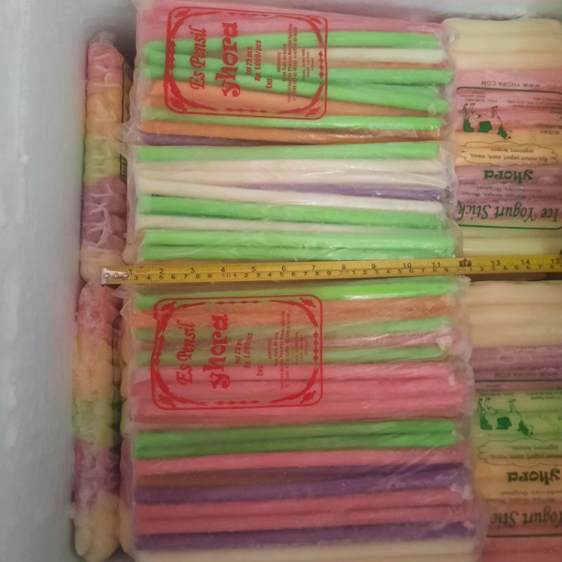 

es pensil panjang isi 25 pcs. es susu es mambo panjang