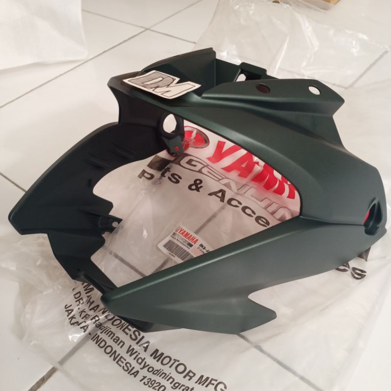 Body cowling cover batok lampu depan All new Vixion 155R ijo lumut doff BK8-F8351-00-P4 asli Yamaha
