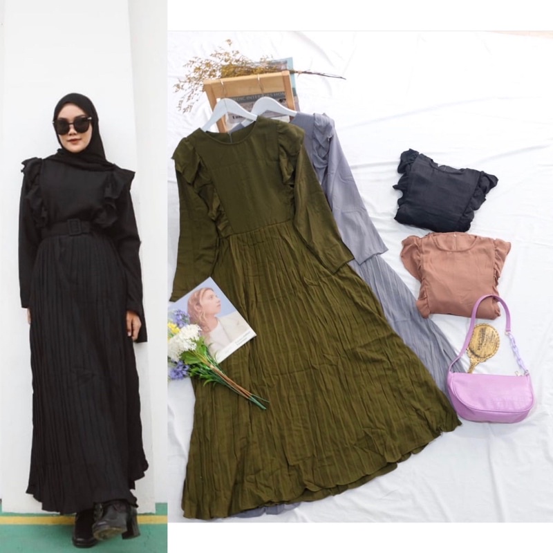 SELIA BELT PLISKET DRESS FREE BELT