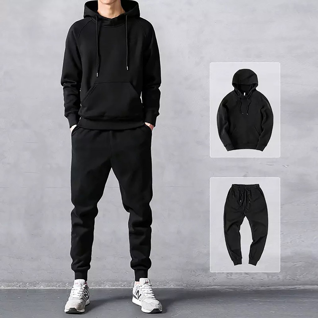 BISA COD / ALIFIO FASHION - SETELAN JOGGER + HOODIE POLOS / fashion pria / keren / terbaru